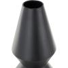 imageDeco 79 Metal Art Deco Fluted Vase 7quot x 7quot x 33quot BlackBlack