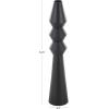 imageDeco 79 Metal Art Deco Fluted Vase 7quot x 7quot x 33quot BlackBlack