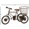 imageDeco 79 Metal Bike Decorative Sculpture Home Decor Statue with Wood Accents Accent Figurine 12quot x 6quot x 8quot Brown