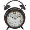 imageDeco 79 Metal Clock with Bell Style Top 10quot x 4quot x 13quot BlackBlack
