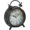 imageDeco 79 Metal Clock with Bell Style Top 10quot x 4quot x 13quot BlackBrown