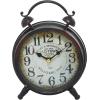 imageDeco 79 Metal Clock with Bell Style Top 10quot x 4quot x 13quot BlackBrown