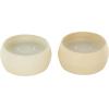 imageDeco 79 Metal Decorative Candle Apple CinnamonCreamy Vanilla Swirl Scented Textured 9oz 2 Wick Aromatherapy Candle with White Wax Set of 2 Wax Aromatherapy Candle 4quot W 2quot H Multi ColoredBeige