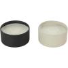 imageDeco 79 Metal Decorative Candle Apple CinnamonCreamy Vanilla Swirl Scented Textured 9oz 2 Wick Aromatherapy Candle with White Wax Set of 2 Wax Aromatherapy Candle 4quot W 2quot H Multi ColoredMulti Colored