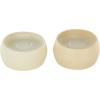 imageDeco 79 Metal Decorative Candle Apple CinnamonCreamy Vanilla Swirl Scented Textured 9oz 2 Wick Aromatherapy Candle with White Wax Set of 2 Wax Aromatherapy Candle 4quot W 2quot H Multi ColoredBeige