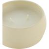 imageDeco 79 Metal Decorative Candle Apple CinnamonCreamy Vanilla Swirl Scented Textured 9oz 2 Wick Aromatherapy Candle with White Wax Set of 2 Wax Aromatherapy Candle 4quot W 2quot H Multi ColoredBeige