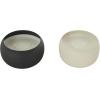 imageDeco 79 Metal Decorative Candle Apple CinnamonCreamy Vanilla Swirl Scented Textured 9oz 2 Wick Aromatherapy Candle with White Wax Set of 2 Wax Aromatherapy Candle 4quot W 2quot H Multi ColoredMulti Colored