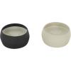 imageDeco 79 Metal Decorative Candle Apple CinnamonCreamy Vanilla Swirl Scented Textured 9oz 2 Wick Aromatherapy Candle with White Wax Set of 2 Wax Aromatherapy Candle 4quot W 2quot H Multi ColoredMulti Colored