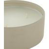 imageDeco 79 Metal Decorative Candle Tangerine Splash Scented Textured 22oz 3 Wick Aromatherapy Candle with White Wax Wax Aromatherapy Candle 6quot x 6quot x 3quot BeigeBeige