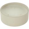 imageDeco 79 Metal Decorative Candle Tangerine Splash Scented Textured 22oz 3 Wick Aromatherapy Candle with White Wax Wax Aromatherapy Candle 6quot x 6quot x 3quot BeigeBeige