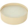 imageDeco 79 Metal Decorative Candle Tangerine Splash Scented Textured 22oz 3 Wick Aromatherapy Candle with White Wax Wax Aromatherapy Candle 6quot x 6quot x 3quot BeigeBeige