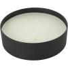 imageDeco 79 Metal Decorative Candle Tangerine Splash Scented Textured 22oz 3 Wick Aromatherapy Candle with White Wax Wax Aromatherapy Candle 6quot x 6quot x 3quot BeigeBlack