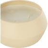 imageDeco 79 Metal Decorative Candle Tangerine Splash Scented Textured 30oz 3 Wick Aromatherapy Candle with White Wax Wax Aromatherapy Candle 4quot x 4quot x 2quot CreamBeige