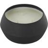 imageDeco 79 Metal Decorative Candle Tangerine Splash Scented Textured 30oz 3 Wick Aromatherapy Candle with White Wax Wax Aromatherapy Candle 4quot x 4quot x 2quot CreamBlack