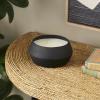 imageDeco 79 Metal Decorative Candle Tangerine Splash Scented Textured 30oz 3 Wick Aromatherapy Candle with White Wax Wax Aromatherapy Candle 4quot x 4quot x 2quot CreamBlack