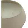 imageDeco 79 Metal Decorative Candle Tangerine Splash Scented Textured 30oz 3 Wick Aromatherapy Candle with White Wax Wax Aromatherapy Candle 4quot x 4quot x 2quot CreamCream