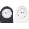 imageDeco 79 Metal Decorative Clock Textured Mantel Clocks with Gold Accents Set of 2 Tabletop Clocks 7quot W 9quot H Multi ColoredMulti Colored