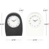 imageDeco 79 Metal Decorative Clock Textured Mantel Clocks with Gold Accents Set of 2 Tabletop Clocks 7quot W 9quot H Multi ColoredMulti Colored