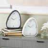 imageDeco 79 Metal Decorative Clock Textured Mantel Clocks with Gold Accents Set of 2 Tabletop Clocks 7quot W 9quot H Multi ColoredMulti Colored