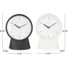 imageDeco 79 Metal Decorative Clock Textured Mantel Clocks with Gold Accents Set of 2 Tabletop Clocks 7quot W 9quot H Multi ColoredMulti Colored