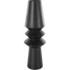 imageDeco 79 Metal Decorative Vase Art Deco Fluted Centerpiece Vase Flower Vase for Home Decoration 8quot x 8quot x 24quot BlackBlack