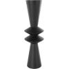 imageDeco 79 Metal Decorative Vase Art Deco Fluted Centerpiece Vase Flower Vase for Home Decoration 8quot x 8quot x 24quot BlackBlack