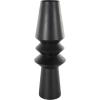 imageDeco 79 Metal Decorative Vase Art Deco Fluted Centerpiece Vase Flower Vase for Home Decoration 8quot x 8quot x 24quot BlackBlack