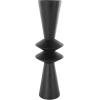 imageDeco 79 Metal Decorative Vase Art Deco Fluted Centerpiece Vase Flower Vase for Home Decoration 8quot x 8quot x 24quot BlackBlack