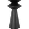 imageDeco 79 Metal Decorative Vase Art Deco Fluted Centerpiece Vase Flower Vase for Home Decoration 8quot x 8quot x 24quot BlackBlack