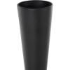 imageDeco 79 Metal Decorative Vase Art Deco Fluted Centerpiece Vase Flower Vase for Home Decoration 8quot x 8quot x 24quot BlackBlack