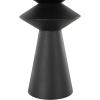 imageDeco 79 Metal Decorative Vase Art Deco Fluted Centerpiece Vase Flower Vase for Home Decoration 8quot x 8quot x 24quot BlackBlack