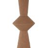 imageDeco 79 Metal Decorative Vase Art Deco Fluted Centerpiece Vase Flower Vase for Home Decoration 8quot x 8quot x 24quot BlackBrown