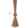 imageDeco 79 Metal Decorative Vase Art Deco Fluted Centerpiece Vase Flower Vase for Home Decoration 8quot x 8quot x 24quot BlackBrown