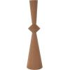 imageDeco 79 Metal Decorative Vase Art Deco Fluted Centerpiece Vase Flower Vase for Home Decoration 8quot x 8quot x 24quot BlackBrown