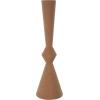 imageDeco 79 Metal Decorative Vase Art Deco Fluted Centerpiece Vase Flower Vase for Home Decoration 8quot x 8quot x 24quot BlackBrown