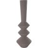 imageDeco 79 Metal Decorative Vase Art Deco Fluted Centerpiece Vase Flower Vase for Home Decoration 8quot x 8quot x 24quot BlackDark Gray