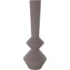 imageDeco 79 Metal Decorative Vase Art Deco Fluted Centerpiece Vase Flower Vase for Home Decoration 8quot x 8quot x 24quot BlackDark Gray