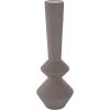 imageDeco 79 Metal Decorative Vase Art Deco Fluted Centerpiece Vase Flower Vase for Home Decoration 8quot x 8quot x 24quot BlackDark Gray