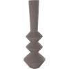 imageDeco 79 Metal Decorative Vase Art Deco Fluted Centerpiece Vase Flower Vase for Home Decoration 8quot x 8quot x 24quot BlackDark Gray