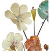 imageDeco 79 Metal Floral Home Wall Decor Bouquet Wall Sculpture with Mesh and Wire Details Wall Art 18quot x 5quot x 37quot Multi Colored