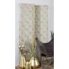 imageDeco 79 Metal Geometric Partition Room Divider Screen Hinged Foldable Partition 3 Panel Privacy Screen Room Partition 57quot x 1quot x 79quot BrassBrass