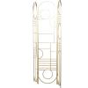 imageDeco 79 Metal Geometric Partition Room Divider Screen Hinged Foldable Partition 3 Panel Privacy Screen Room Partition 57quot x 1quot x 79quot BrassGold