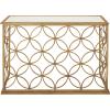 imageDeco 79 Metal Geometric Partition Room Divider Screen Hinged Foldable Partition 3 Panel Privacy Screen Room Partition 57quot x 1quot x 79quot BrassGold