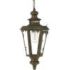 imageDeco 79 Metal Indoor Outdoor Candle Lantern Lighthouse Style Decorative Lantern Candle Holder with Ring Handle Lantern 8quot x 8quot x 16quot BrownBrown