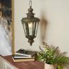 imageDeco 79 Metal Indoor Outdoor Candle Lantern Lighthouse Style Decorative Lantern Candle Holder with Ring Handle Lantern 8quot x 8quot x 16quot BrownBrown