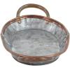 imageDeco 79 Metal Living Room Decor Tray Galvanized Ottoman Tray Set of 3 Serving Tray 14quot 22quot 28quotW Gray