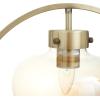 imageDeco 79 Metal Room Accent Lamp Circular Framed Table Lamp with Hanging Glass Shade Lamp 14quot x 8quot x 15quot Gold