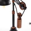 imageDeco 79 Metal Room Desk Lamp Pulley Accent Lamp Lamp 13quot x 8quot x 24quot Black