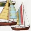 imageDeco 79 Metal Sail Boat Home Wall Decor Wall Sculpture with Wire Accents Wall Art 33quot x 3quot x 26quot Multi Colored