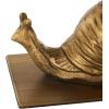 imageDeco 79 Metal Snail Decorative Bookends Crawling Non Skid Bookends Set of 2 Office Bookends6 W 6quot H Gold